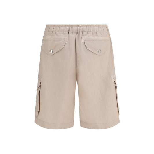 Brunello Cucinelli Beige Linen Bermuda Shorts