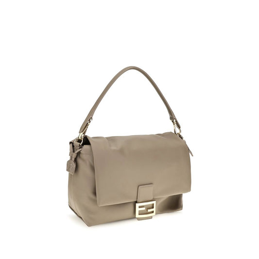 Fendi Beige Calf Leather Bos Taurus Shoulder Bag
