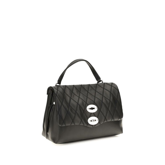 Zanellato Black Calf Leather Bos Taurus Handbag