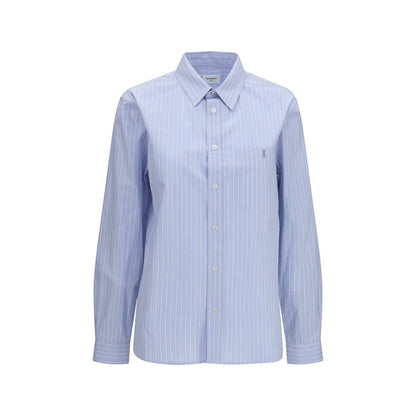 Saint Laurent Blue Cotton Pattern Shirt
