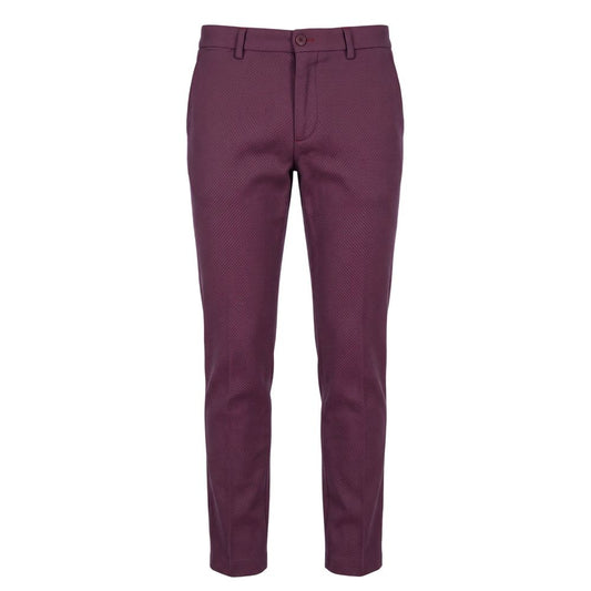 Trussardi Jeans Red Cotton Men Pants