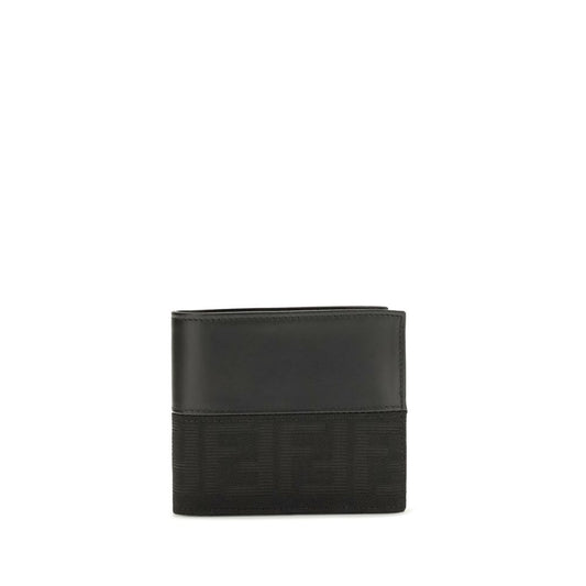Fendi Black Calf Leather Bos Taurus Wallet