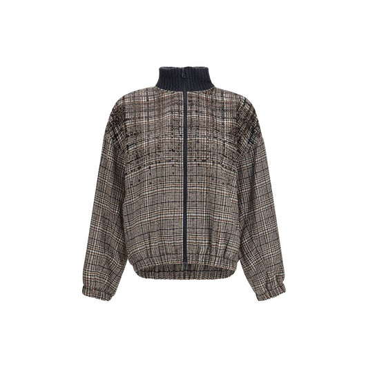 Brunello Cucinelli Beige Polyamide Full-Length Jacket