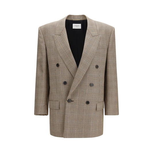 Saint Laurent Beige Wool Oves Aries Blazer