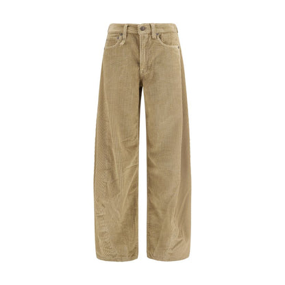 R13 Brown Cotton Relaxed Fit Jeans
