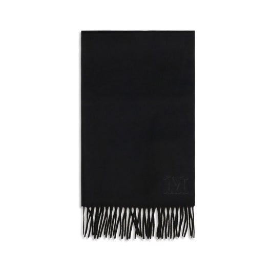 Max Mara Black Cashmere Scarf