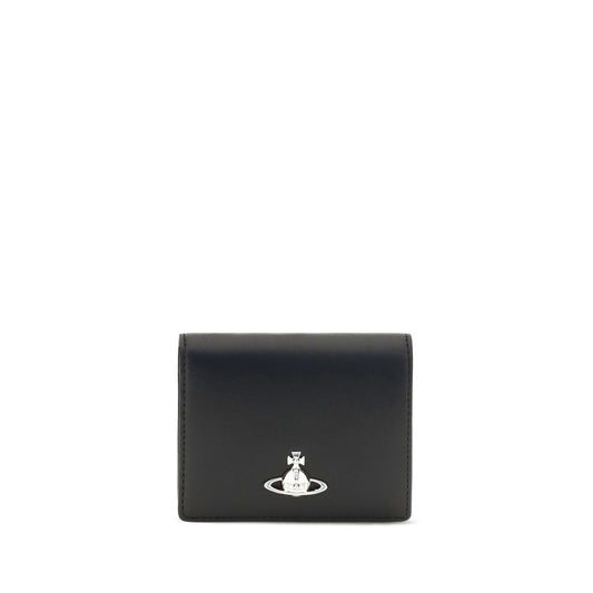 Vivienne Westwood Black Calf Leather Bos Taurus Wallet