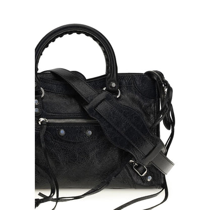 Balenciaga Black Lamb Ovis Aries Shoulder Bag