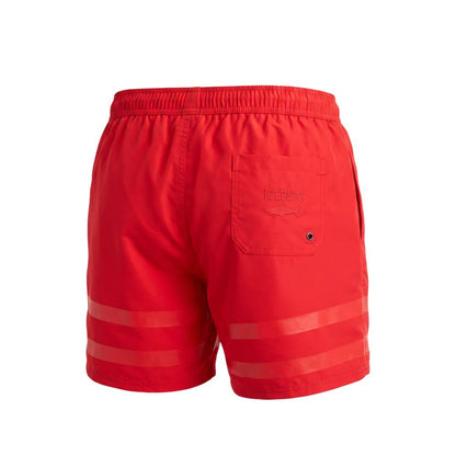 Iceberg Rote Polyester-Badeshorts für Herren