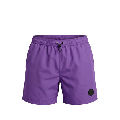 Trussardi Beachwear Lila Polyester Herren Badeshorts