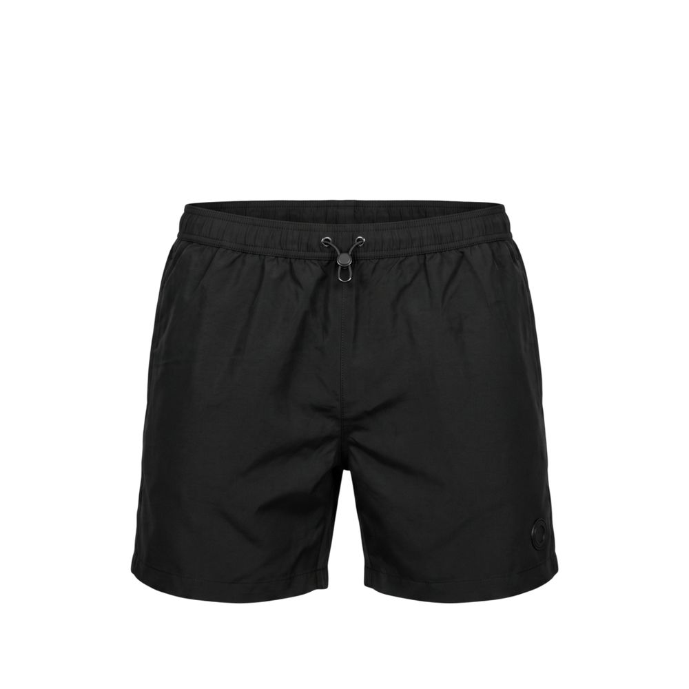 Trussardi Beachwear Schwarze Polyester-Badeshorts für Herren