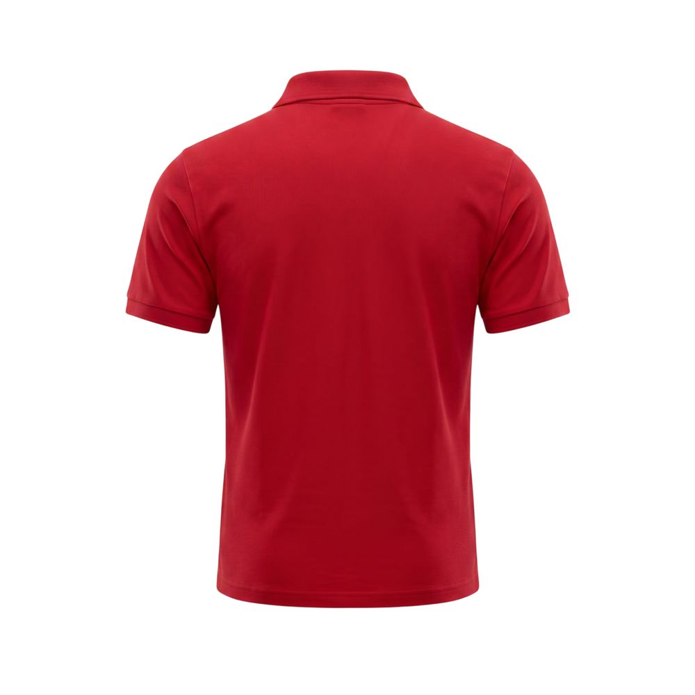Trussardi Beachwear Rotes Poloshirt aus Baumwolle für Herren