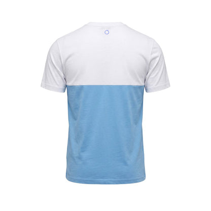 Trussardi Beachwear Hellblaues Herren-T-Shirt aus Baumwolle