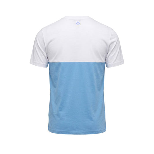 Trussardi Beachwear Hellblaues Herren-T-Shirt aus Baumwolle
