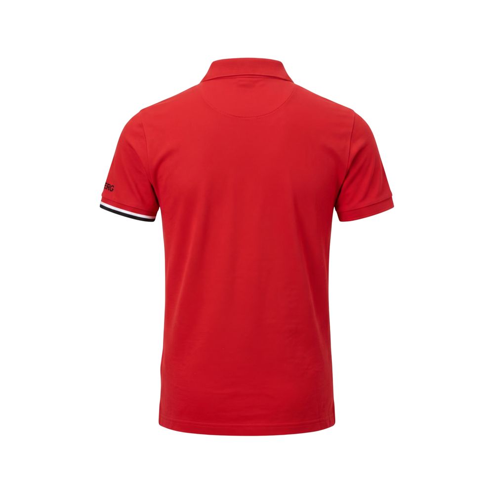 Iceberg Rotes Herren-Poloshirt aus Baumwolle