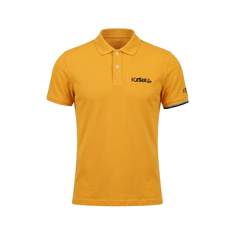 Iceberg Gelbes Poloshirt aus Baumwolle für Herren