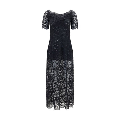 Rabanne Black Polyamide Long Dress