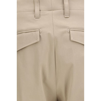 Lardini Beige Cotton Casual Pants