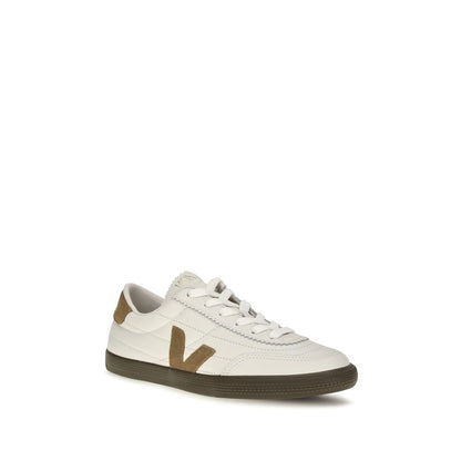 Veja White Calf Leather Bos Taurus Low Top Sneakers