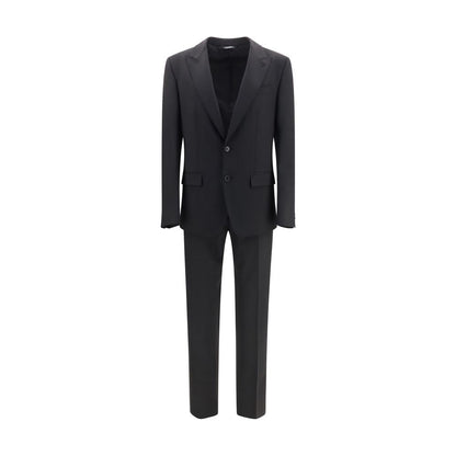 Dolce & Gabbana Black Wool Oves Aries Two-Piece Suit