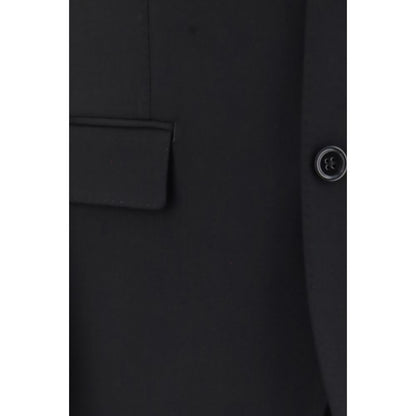 Dolce & Gabbana Black Wool Oves Aries Two-Piece Suit