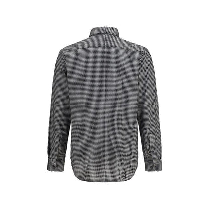 Giorgio Armani Gray Cotton Pattern Shirt