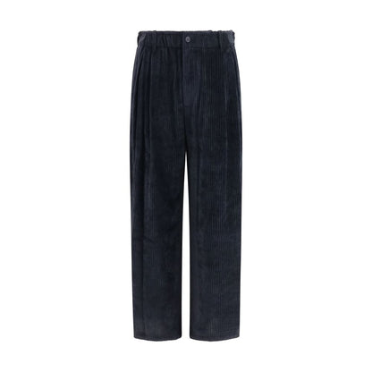 Giorgio Armani Black Viscose Casual Pants