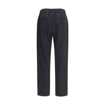 Dolce & Gabbana Black Wool Oves Aries Joggers (Workout Pants)