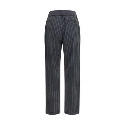Herno Gray Cotton Casual Pants