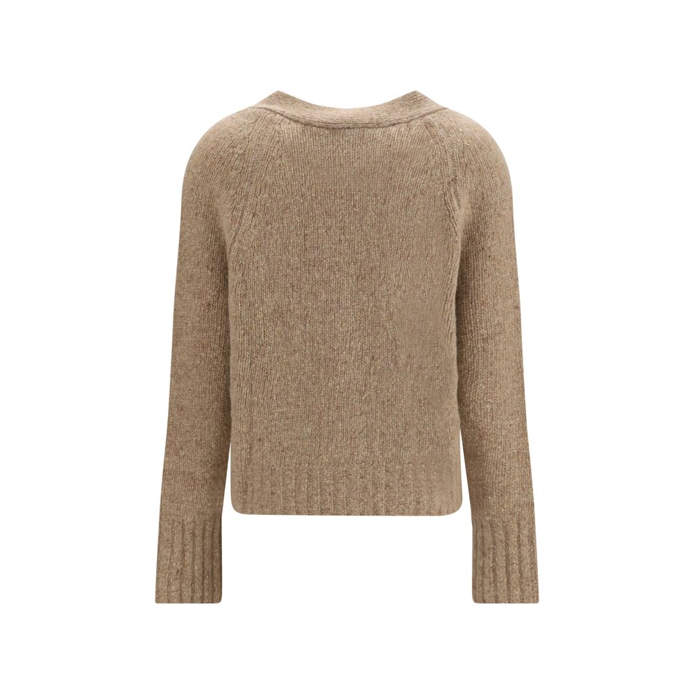 Allude Beige Cashmere Cardigan