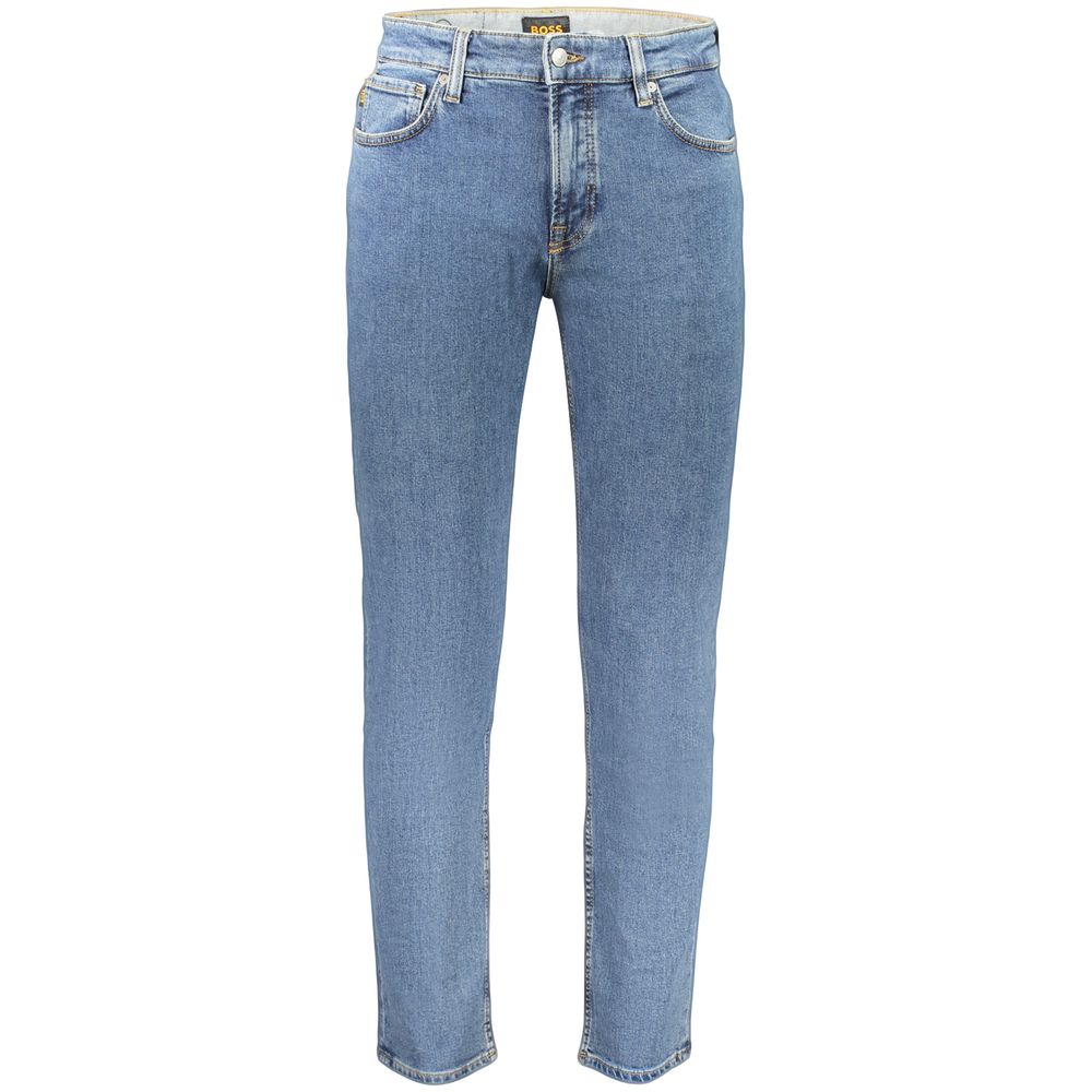 Hugo Boss Blue Cotton Herrenjeans