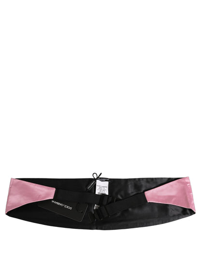 Dolce & Gabbana Pink Men 100% Silk Belt Waist Cummerbund