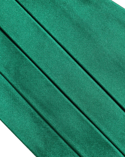 Dolce & Gabbana Green Men 100% Silk Belt Waist Cummerbund