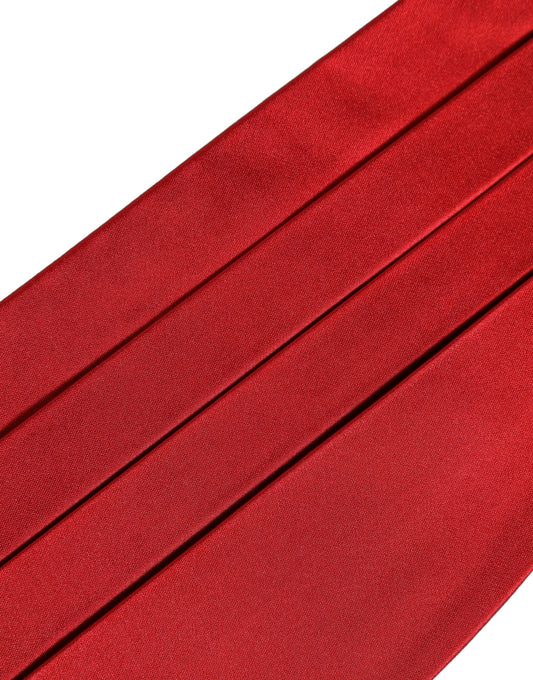 Dolce & Gabbana Red Men 100% Silk Belt Waist Cummerbund