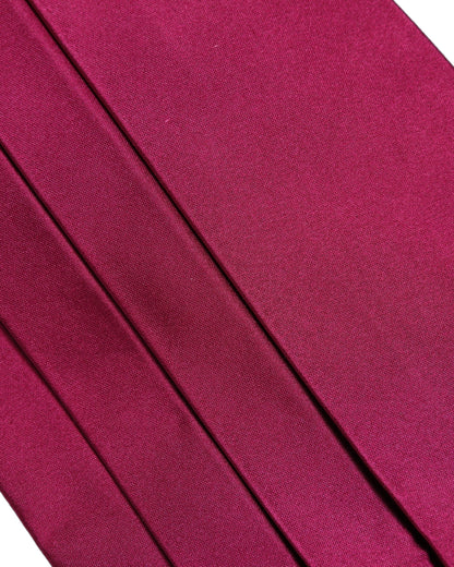 Dolce & Gabbana Burgundy 100% Silk Belt Waist Cummerbund