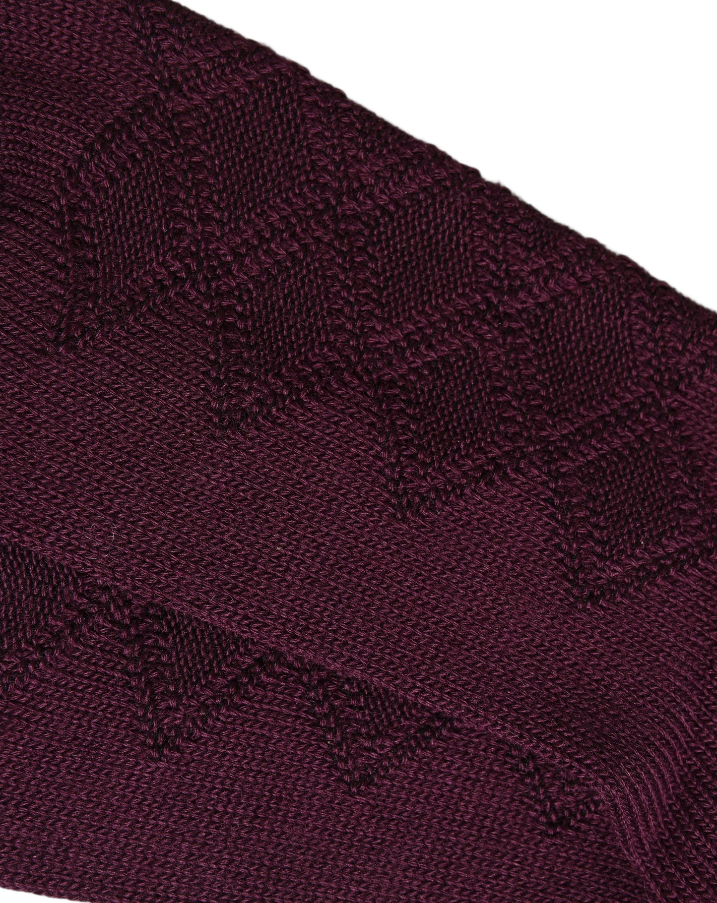 Dolce & Gabbana Burgundy Wool Crest Logo Knee High Accessory Socks