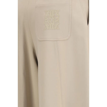 Max Mara Beige Polyamide Athletic Pants