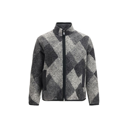 Moncler Gray Wool Oves Aries Sweatshirt