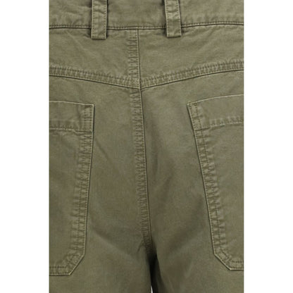 Off-White Bicolor Cotton Casual Pants