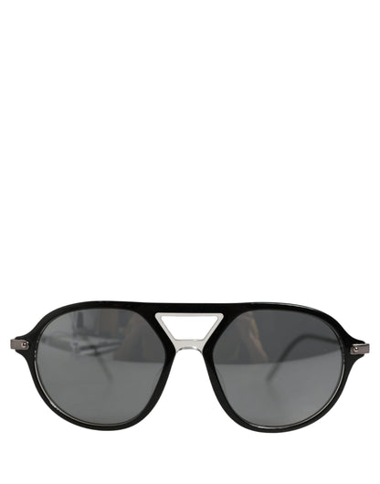 Dolce & Gabbana Black Acetate Frame DG4343F Bridge Detail Sunglasses