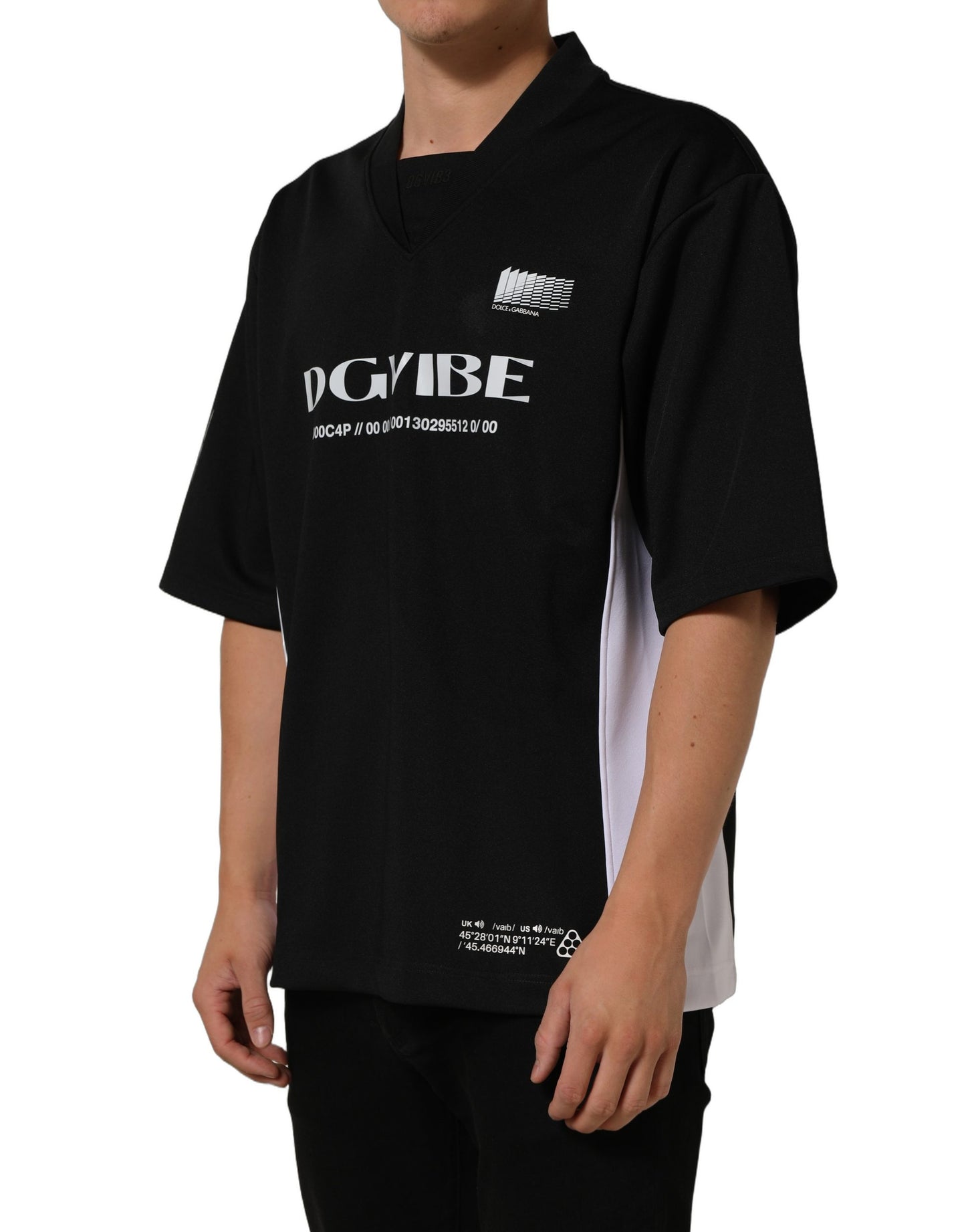 Dolce & Gabbana Black Polyester DGVIB3 Oversized Jersey T-shirt