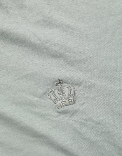 Dolce & Gabbana Green Cotton Short Sleeve Crew Neck T-shirt