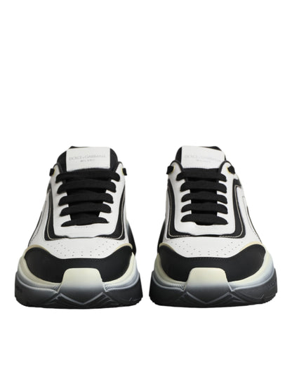 Dolce & Gabbana White Black Daymaster Two Tone Sneaker Shoes