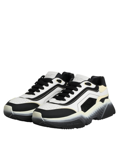 Dolce & Gabbana White Black Daymaster Two Tone Sneaker Shoes
