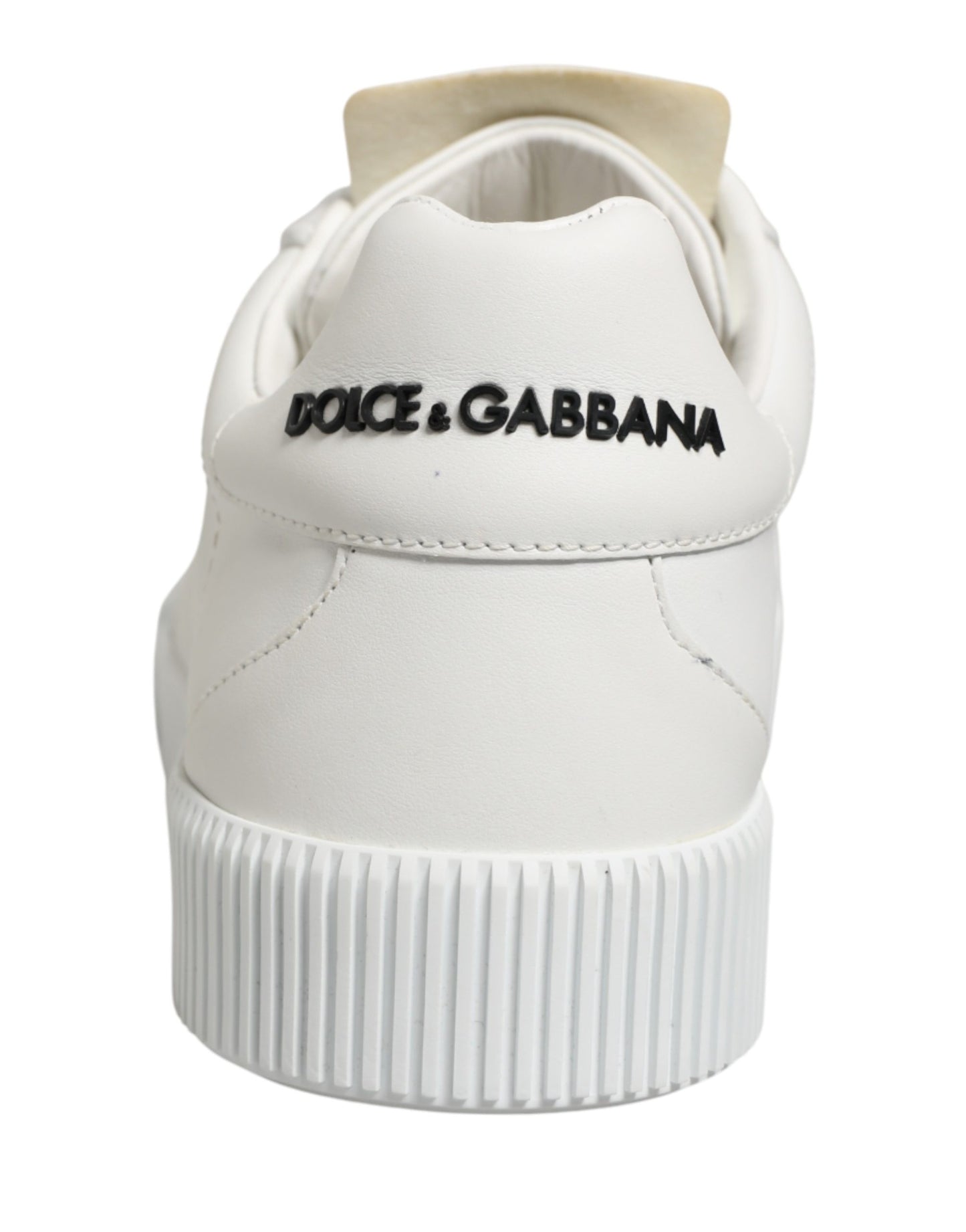 Dolce & Gabbana White Miami Leather Low Top Men Sneakers Shoes