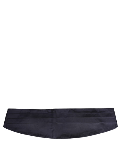 Dolce & Gabbana Dark Blue 100% Silk Belt Waist Cummerbund