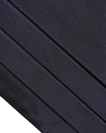 Dolce & Gabbana Dark Blue 100% Silk Belt Waist Cummerbund