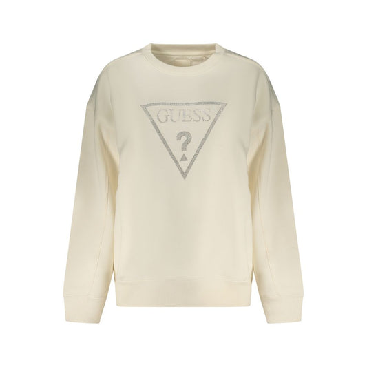 Guess Jeans White Cotton Women Sweatshirt