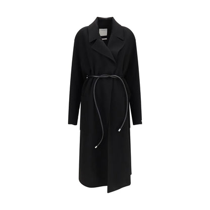 Max Mara Black Wool Oves Aries Coat