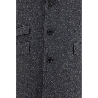 Valentino Garavani Gray Wool Oves Aries Coat